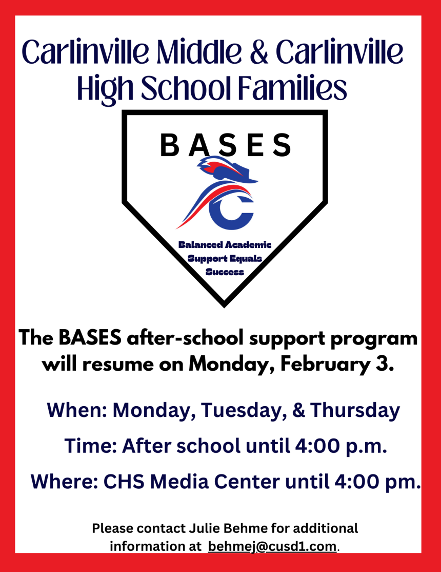 CMS & CHS BASES - Starts Back Up